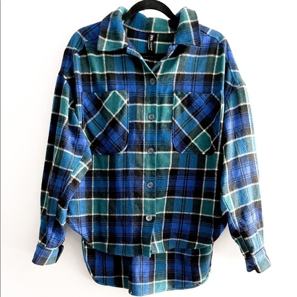 ZARA Plaid Overshirt - Picture 3 of 10
